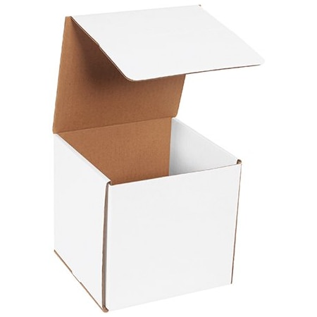 Bsc Preferred 7 x 7 x 7'' White Corrugated Mailers, 50PK BUY00027526